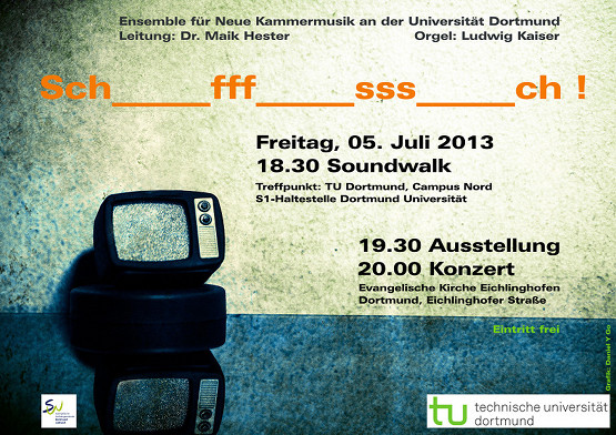 Plakat zum Konzert Sch___fff___sss___ch ! (Entwurf: Dr. Maik Hester)