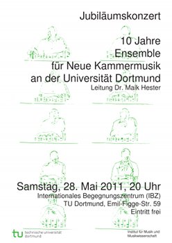 Plakat zum Jubiläumskonzert 10 Jahre ENKUD