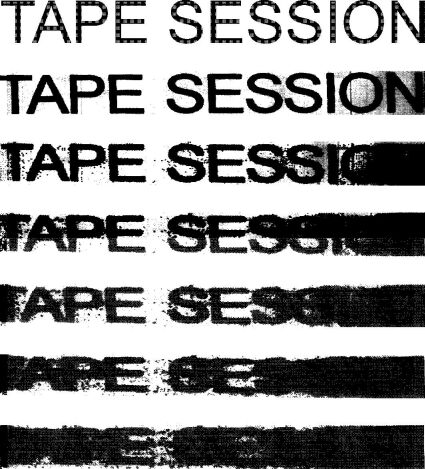 Plakat zum Programm Tape Session (Grafik: Bileam Kümper)