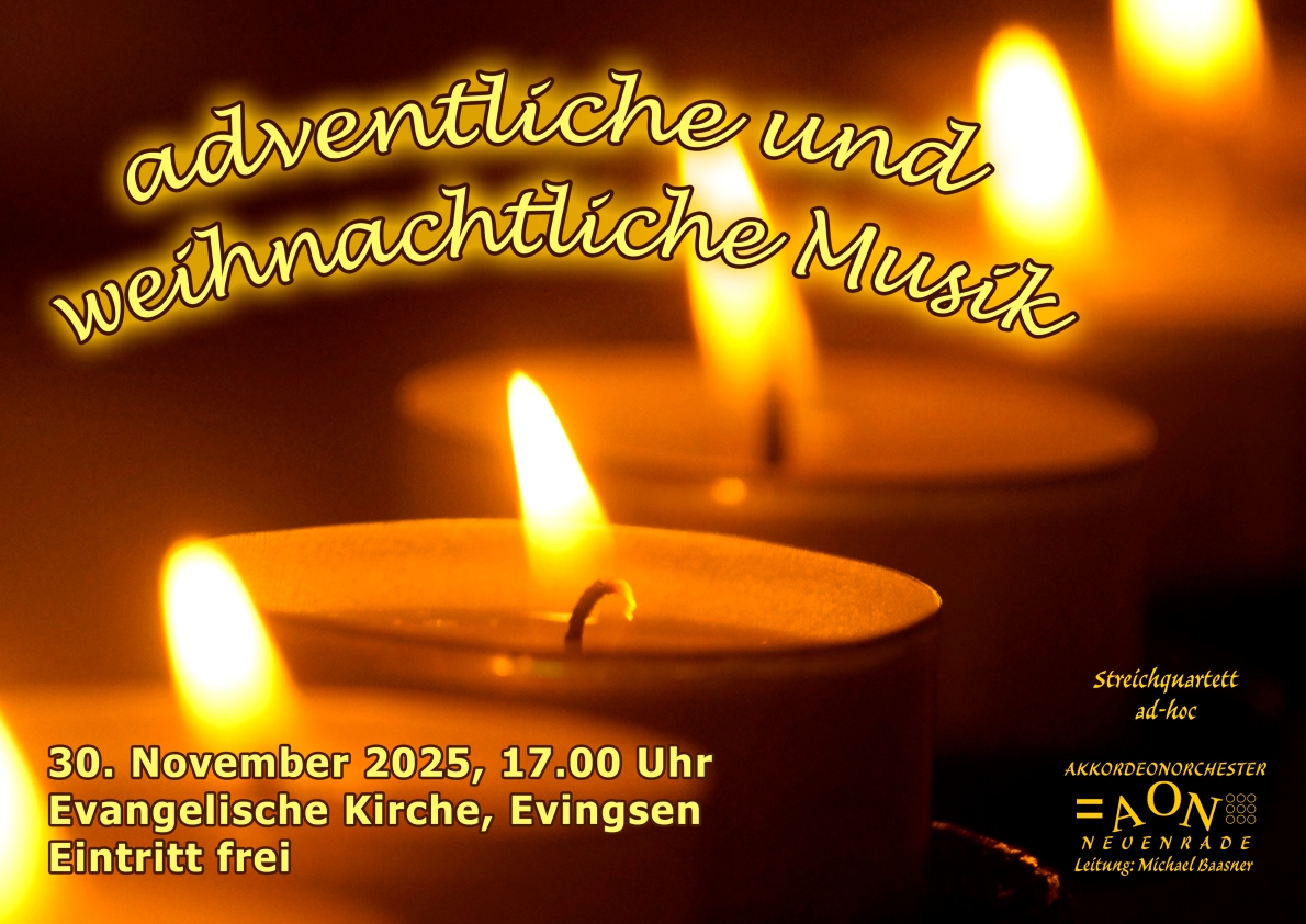Plakat zum Konzert am 30.11.2025 in Neuenrade